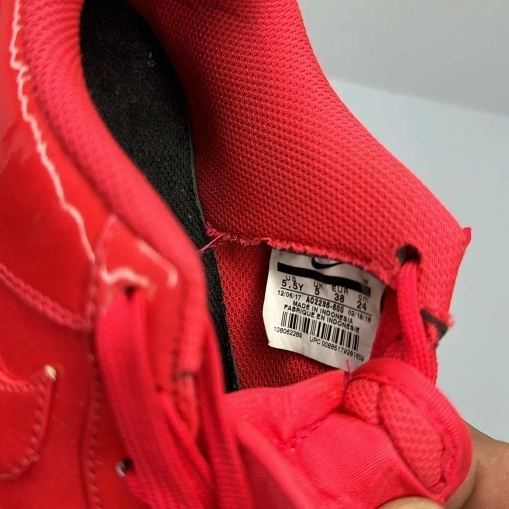 Nike Air Force 1 Patent Siren Red Ao2288-600 Toddler Sz 5.5Y